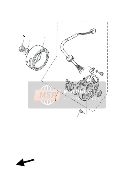 Yamaha YQ50 AEROX 2010 Generatore per un 2010 Yamaha YQ50 AEROX